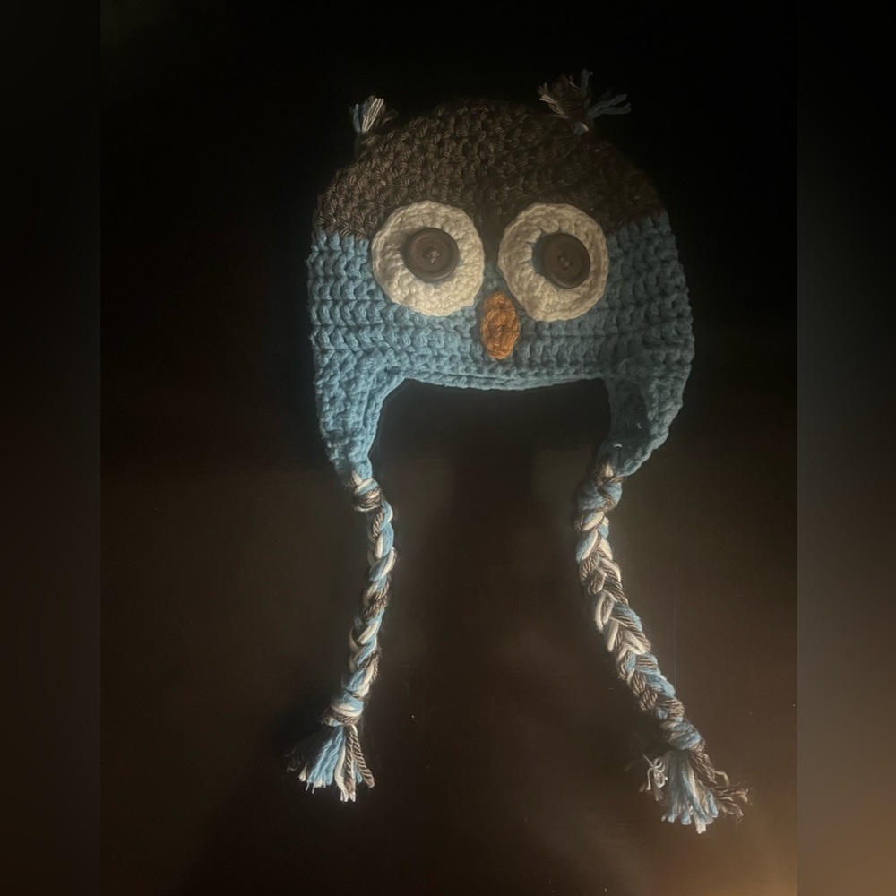 Handmade Owl Knitted Hat Infant